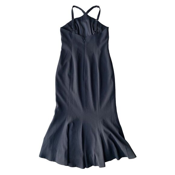 Dress the Population Tessa Crepe Mermaid Midi Dress In Black - Picture 8 of 14